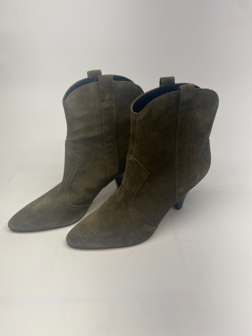 Marc Fisher LTD Womens Carissa Green Western Bootie Sz 8.5